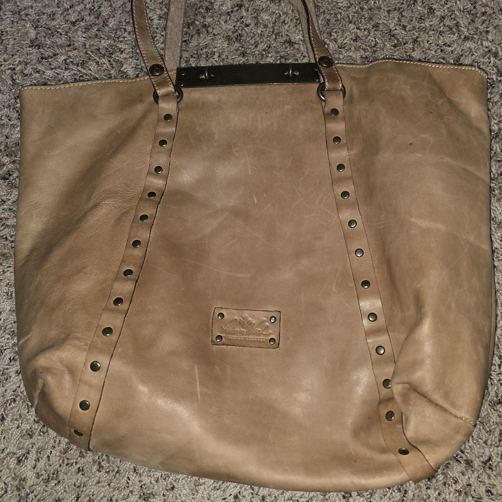 Patricia Nash Benvenuto Brown Leather Tote